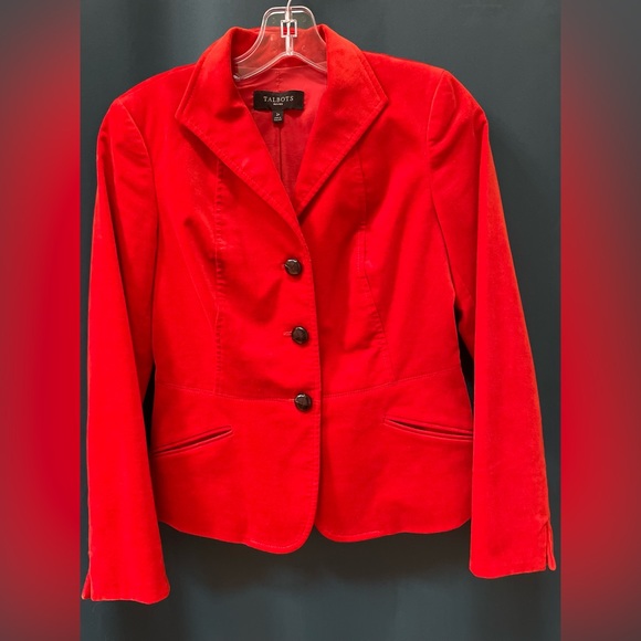 2P Orange Velvet Blazer - Picture 2 of 6